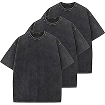 2 Pack Mens Oversized T Shirts Acid Wash T Shirt Loose Fit